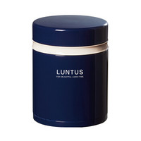 阿司倍鹭(ASVEL) LUNTUS 保温饭盒双层便当盒 不锈钢保温桶可微波炉加热 藏蓝色600ML