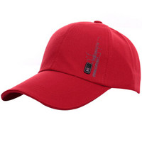 GLO-STORY棒球帽情侣 韩版休闲户外运动帽子MMZ744143 红色