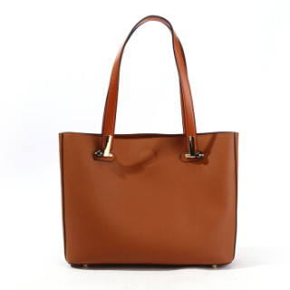 howru优哈优哈时尚纯色百搭单肩包个性五金大容量包包vjm01012咖啡色