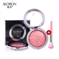 雅邦(ALOBON)盈薄隐瑕悦色烤粉4.5g(腮红胭脂 自然红润 持久贴服)#01亮粉色