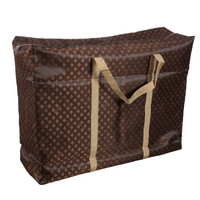 京惠思创 JH0106 加厚防水牛津布搬家袋行李收纳袋 大号67*56*24cm 黄褐色2个装