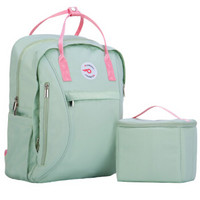 咔唛斯（CAMISKY）CMS-620 双肩包 休闲时尚背包电脑包妈咪包母婴包14英寸男女书包相机摄影包 绿色