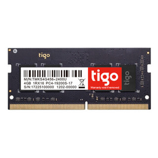 金泰克（Tigo）DDR4 2400 4GB 笔记本内存条 磐虎系列 严选颗粒/稳定兼容