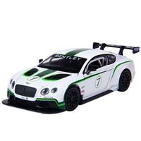 彩珀合金车模 1:32宾利GT3 赛车跑车 仿真汽车模型 宝宝儿童玩具男孩玩具汽车 带声光 88359N-32 黑色