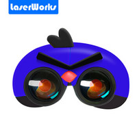 镭沃（LaserWorks）双筒望远镜卡通小鸟儿童玩具高倍高清袖珍便携蓝小弟