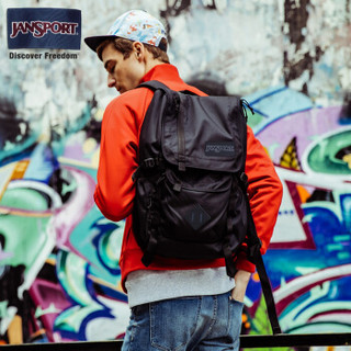 JANSPORT 杰斯伯 15英寸电脑双肩包背包书包T52S008黑色