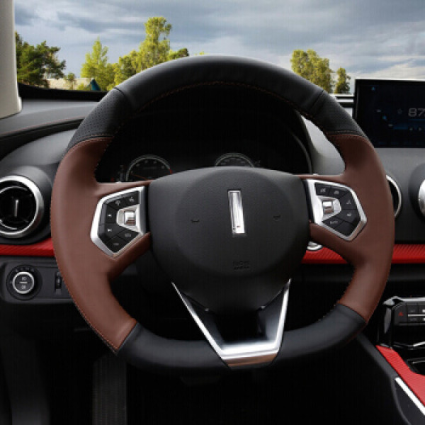 商品华饰 长城魏派vv7方向盘套 wey vv7c汽车手缝透气把套 vv7s四季