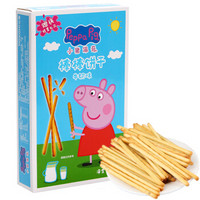 小猪佩奇 Peppa Pig 棒棒饼干 牛奶味 宝宝零辅食 手指 儿童磨牙饼干 48g/盒