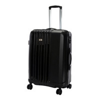 SUISSEWIN 瑞世 拉杆箱 24英寸静音万向轮旅行箱 时尚轻盈行李箱托运箱  SN8810 黑色