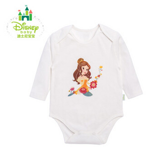 迪士尼(Disney)新生儿爬服婴儿内衣宝宝活动肩纯棉包屁衣153B616 米白 9个月/身高73cm