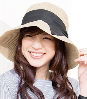 Irodori 女士抗UV防晒草帽