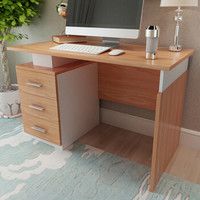 美宜德曼MYDM 电脑桌 普斯左三抽柜办公桌橡木色 写字台学习桌写字桌