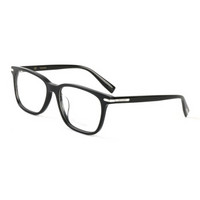 TRUSSARDI 杜鲁萨迪 男款黑色镜框黑色镜腿板材全框光学眼镜架眼镜框  VTR265F 0700 55MM