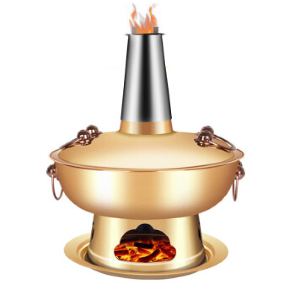 商品拜杰(baijie)不锈钢铜火锅烟囱压火帽拔火帽木炭火锅烟囱老北京