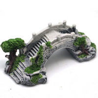 憨憨乐园 鱼缸造景 水族箱造景布景 小桥仿真桥 用品 假山石 装饰* 鱼缸布景小号桥