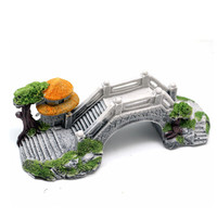 憨憨乐园 鱼缸造景装饰背景摆件装饰品水族箱布景假山石鱼缸景观仿真桥大号