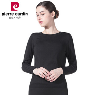 pierre cardin 皮尔·卡丹 保暖内衣女加厚圆领火神绒PI纤维保暖内衣针织衫女 JDG1818803