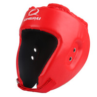 竞派 拳击护头散打头盔跆拳道泰拳搏击护头拳击头盔比赛红色L