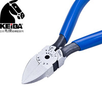 马牌(KEIBA)进口模型塑料水口钳PL-724(4寸100mm)(刃口平面) 斜口剪 斜嘴钳 平嘴钳 塑料钳