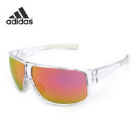阿迪达斯 adidas 运动功能镜 男女款太阳镜 骑行登山户外眼镜 ad22/75 1000 透明色镜腿紫色渐变镜面