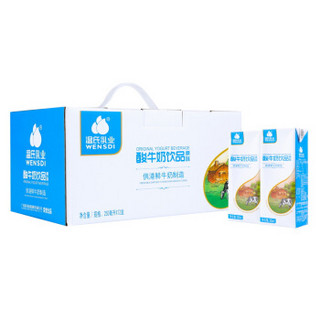 温氏乳业（WENSDI）原味酸牛奶饮品 250ml*12盒