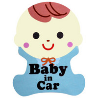 卡莱饰 CT-22 汽车贴纸 个性反光车贴 宝宝在车内 BABY IN CAR 宝宝款 蓝色