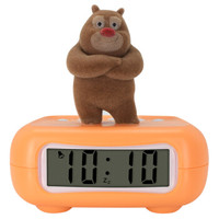 TXL闹钟熊出没儿童闹钟语音学生钟熊熊乐园宝宝叫懒虫起床会说话公仔钟熊大