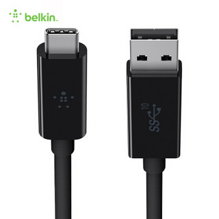 贝尔金（BELKIN）USB-C/Type-C转USB-A同步/充电数据线10Gbs/秒高速传输3A快速充电连接线缆USB 3.1数据线