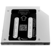 索厉(suoli) 笔记本光驱位msata接口硬盘托架 （厚度9.5mm/SL-MSATA9.5）