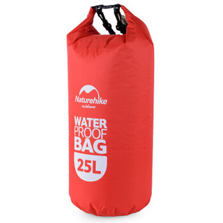 NH 户外15-25升防水袋 游泳包 户外多功能漂流袋 防水收纳袋 红色 25L