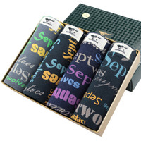 SEPTWOLVES 七匹狼 纯棉舒适系列   男士内裤 男纯棉平角裤男式裤头四条装混色 94662-4 XXXL