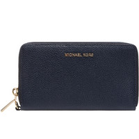 MICHAEL KORS 迈克·科尔斯 MERCER系列 钱包 粗纹牛皮女士钱包 32F6GM9E3L ADMIRAL  海军蓝