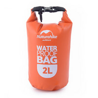 NH 手机衣物品防水袋 户外相机漂流袋 游泳防水包跟屁虫 2L橙色