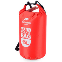 NH 户外15-25升防水袋 游泳包 户外多功能漂流袋 防水收纳袋 红色 15L
