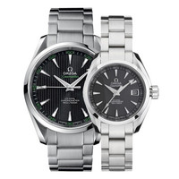 OMEGA 欧米茄 海马系列 231.10.42.21.01.001/231.10.30.20.06.001 情侣手表