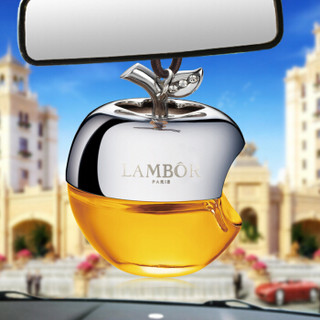 兰博（LAMBOR）汽车香水 汽车挂件车载香水 苹果 财富香型 金黄色