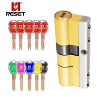 锐赛特（RESET）RST-150七彩十把钥匙多种组合使用全铜双面超C级防盗门锁芯 70MM  32.5+37.5