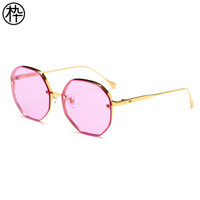 木九十 SM1840183 男女同款多边形浅色片时尚炫彩太阳镜 C02 57mm