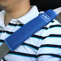 WRC 汽车安全带套护肩套装加长 四季透气 保险带套对装内饰用品 蓝色