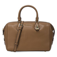 MICHAEL KORS 迈克·科尔斯 GRAYSON系列 棕色牛皮女士波士顿大号手拎单肩包 30F7GGYS3L ACORN