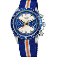 帝舵(TUDOR)手表 HERITAGECHRONO系列机械男表多功能计时70330B-95740蓝白盘