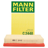 曼牌滤清器 曼牌（MANNFILTER）空气滤清器/空气滤芯/空滤C2448适用铃木雨燕 1.5L