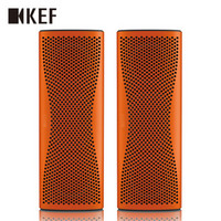 KEF MUO 迷你蓝牙音箱礼品套装 日落橙一对 赠立体连声线 无线蓝牙 便携式扬声器 高解析 同轴共点音响/音箱