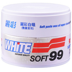 SOFT99 丽彩白蜡 日本原装进口 白色车专用去污亮光蜡 *4件 +凑单品