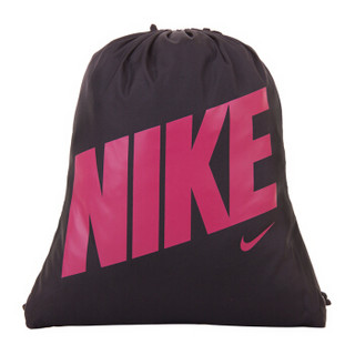 NIKE 耐克 运动包 抽绳背包 束口健身袋 健身包 休闲包 鞋包 BA5262-016 黑红