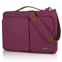 英制（BRINCH）时尚商务电脑包单肩手提内胆包防水美版苹果联想华硕笔记本包BW-237 15.6英寸紫色