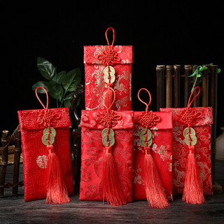 金隆兴（Glosen）红包袋新年利是封压岁钱红包袋婚庆春节红包 中式流苏款 8008