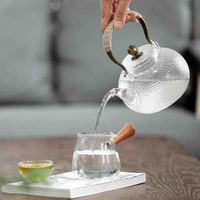 领艺 耐热玻璃茶壶 过滤加厚煮茶泡茶壶大容量茶具 静逸玻璃壶