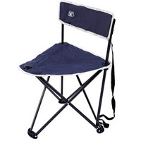 MAC 户外折叠椅子钓鱼凳子画画美术生小板凳便携式小马扎 三角椅蓝灰