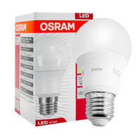 欧司朗（OSRAM）LED灯泡球泡5.5W E27大螺口 暖白色 黄光